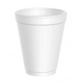 Dart 10J10 Insulated Foam Drink Cup - 10 Ounce, White