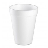 Dart 14J16 Insulated Foam Big Drink Flush Fill Cups - 16 Ounce, White