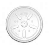 Dart 8JL Vented Lid for 8oz Foam Cups & Containers - White