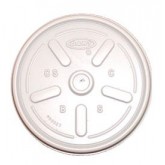 Dart 10JL Vented Lid for 10oz Foam Cups & Containers - White