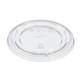 Dart 626TS PET Plastic Straw-Slotted Non-Vented Lid for 12- 24 Ounce Cold Cups -  Clear, 1000 Count