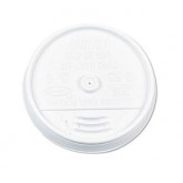 Dart 16UL Sip-Thru Plastic Lid For Hot & Cold Foam Cups - 16 Ounce, White