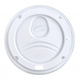 Dixie Dome Lid - Fits PerfecTouch 10-16oz & Hot Cups 12-20oz - White, 100 Count