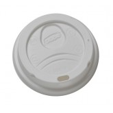 Dixie  PerfecTouch Plastic Dome Lids for 8oz Hot Cups - White, 1000 Count