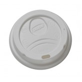 Dixie  PerfecTouch Plastic Dome Lids for 8oz Hot Cups - White, 1000 Count