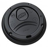 Dixie Dome Lid - Fits PerfecTouch 10-16oz & Hot Cups 12-20oz - Black, 100 Count