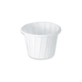 Solo 075-2050 0.75 Ounce Treated Paper Souffle Portion Cup - White, 250 Count