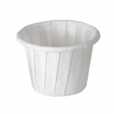Solo 075-2050 0.75 Ounce Treated Paper Souffle Portion Cup - White, 250 Count
