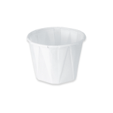 Solo 100-2050 1 Ounce Treated Paper Souffle Portion Cup - White, 250 Count