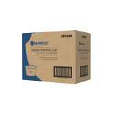 Empress EPC200 2 Ounce Clear Plastic Souffle Portion Cup - 250 cups per pack, 10 packs per case