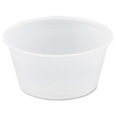 Dart 2 Ounce Translucent Plastic Souffle Portion Cup - 250 Count