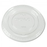 Dart Plastic Souffle Portion Cup Lid for 1.5 -  2.5 Ounce Cups - Clear, 100 Count