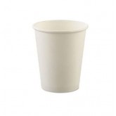 Solo White Uncoated Hot Cups - 8 Ounce, 1000 count