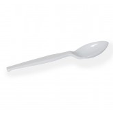 Dixie Medium Weight Plastic Teaspoon - White, Boxed 100 Count