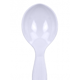 Dixie Medium Weight Plastic Soup Spoon - White, Bulk 1000 Count
