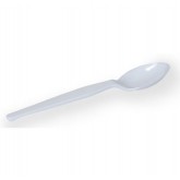 Dixie Heavy Weight Plastic Teaspoon - White, Boxed 100 Count