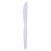Dixie Heavy Weight Plastic Knife - White, Boxed 100 Count