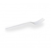 Dixie Heavy Weight Plastic Fork - White, Boxed 100 Count