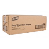 Dixie Heavy Weight Plastic Teaspoon - White, Bulk 1000 Count