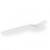 Dixie Heavy Weight Plastic Fork - White, Bulk 1000 Count