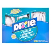 Dixie Heavy Weight Plastic Cutlery Combination - White, 56 Each Forks, Knives & Spoons