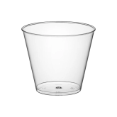 5 Ounce Squat Rigid Plastic Tumbler Cup - Clear, 50 Count