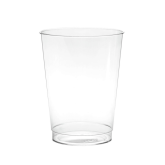 10 Ounce Rigid Plastic Tumbler Cup - Clear, 25 Count