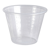Empress EPC100G 1 Ounce PP Plastic Medical Portion Cup with Graduations - Clear, 5000 count