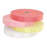 Muncie Novelty Blank Single Raffle Ticket Roll - Assorted Colors