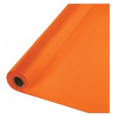 Plastic Table Cover Roll - 40" x 100', Sunkissed Orange