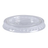 Empress EPCLID1 Plastic Souffle Portion Cup Lid for 1.0 Ounce Cups - Clear, 50 Count