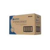 Empress EPCLID1 Plastic Souffle Portion Cup Lid for 1.0 Ounce Cups - Clear, 50 Count