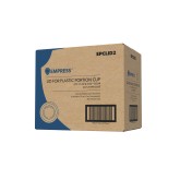 Empress EPCLID2 Plastic Souffle Portion Cup Lid for 1.5 -  2.5 Ounce Cups - Clear, 50 Count