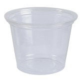 Empress EPC100 1 Ounce Clear Plastic Souffle Portion Cup - 50 cups per pack, 50 packs per case
