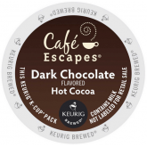 Keurig Cafe Escapes Dark Chocolate Hot Cocoa K-Cups - 24 per Box