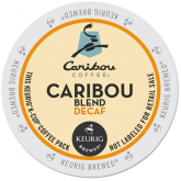 Keurig Caribou Coffee Caribou Blend Decaf K-Cups - 24 per Box