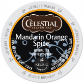 Keurig Celestial Seasonings Mandarin Orange Spice Tea K-Cups - 24 per Box