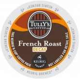 Keurig Tully's Coffee Decaf French Roast K-Cups - 24 per Box
