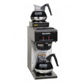 Bunn 12 Cup Low Profile Pour Over Commercial Coffee Brewers with 2 Warmer