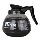 Bunn Glass Coffee Decanter with Black Handle - 64 Ounce
