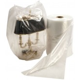 36" x 36" x 48" Gusseted Poly Bag on Roll Clear - 4mil, 60 per Roll