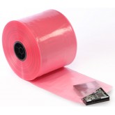 24" x 750' Pink Anti Static Poly Tubing - 4mil, 750' per Roll