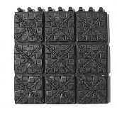 Crown Ergo X-Treme Grit-Safe Drain-Through 39" x 60", Black & Yellow