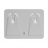 GP Pro 50313 Multiplate Metal Wall Mounting Plate Boxed Wiper Dispenser - White