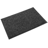 Crown Cross-Over Medium Traction Scraper/Wiper Mat 4' x 10', Gray