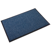 Crown Cross-Over Medium Traction Scraper/Wiper Mat 4' x 6', Blue