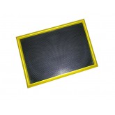 Crown Disinfectant Boot Bath 32" x 39", Black w/Yellow