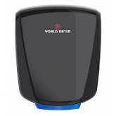 World Dryer VERDEdri V2 HEPA-Filtered Touchless Hand Dryer - Black Aluminum