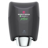 World Dryer SMARTdri Plus Intelligent High-Speed Energy Efficient Hand Dryer - Black Aluminum
