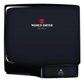 World Dryer SLIMdri Surface-Mounted ADA Compliant Hand Dryer - Black Aluminum